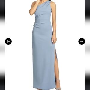 Sachin ÷ Babi Cece Gown In Slate Blue Size 10 NWT